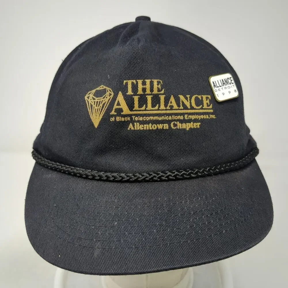 T. I. 5 Panel Black Hat One Size Snapback Rope The Alliance Allentown Detroit
